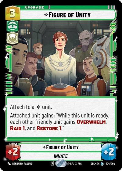 Figure of Unity 104/264 Secrets of Power Star Wars card