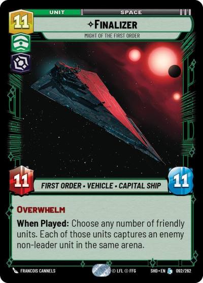 Finalizer - Might of the First Order 092/262 Shadows of the Galaxy Star Wars card