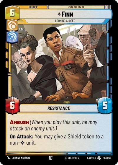 Finn - Looking Closer 95/264 A Lawless Time Star Wars card