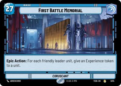 First Battle Memorial 9/84 Twin Suns Star Wars card