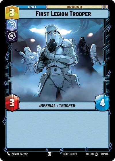 First Legion Trooper (101/104) 101/104 Intro Battle Hoth Star Wars card