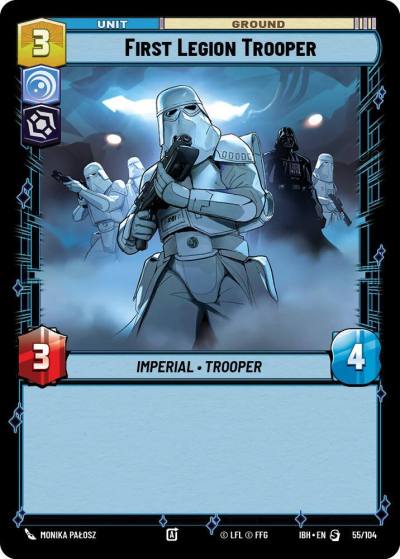 First Legion Trooper 55/104 Intro Battle Hoth Star Wars card