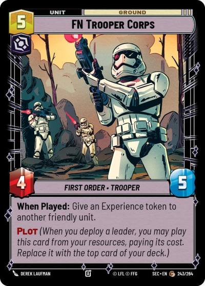FN Trooper Corps 243/264 Secrets of Power Star Wars card