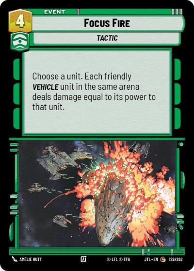 Focus Fire 129/262 Jump to Lightspeed Star Wars card