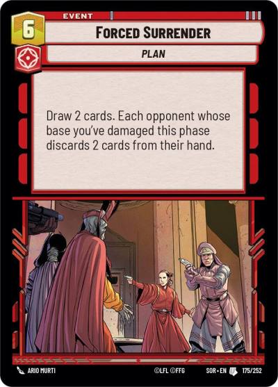 Forced Surrender 175/252 Spark of Rebellion Star Wars card