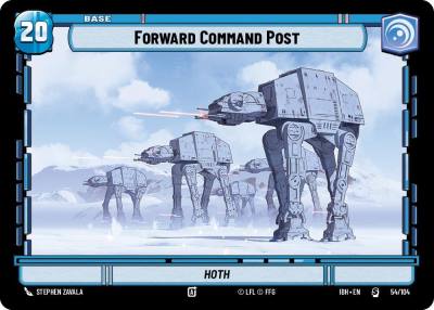Forward Command Post 54/104 Intro Battle Hoth Star Wars card