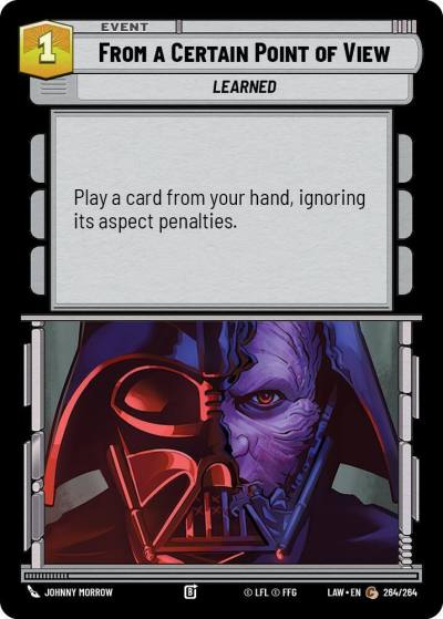 From a Certain Point of View 264/264 A Lawless Time Star Wars card