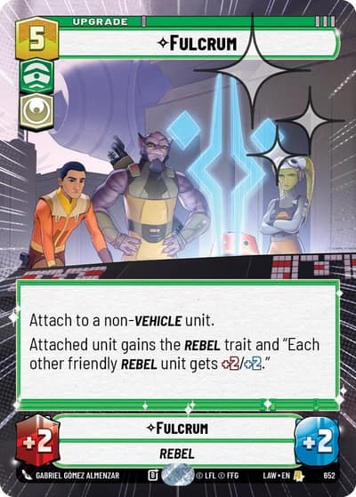 Fulcrum (Hyperspace Foil) 652 A Lawless Time Star Wars card