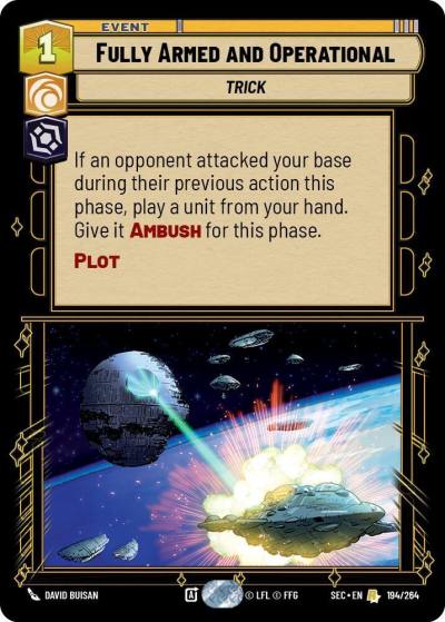 Fully Armed and Operational 194/264 Secrets of Power Star Wars card