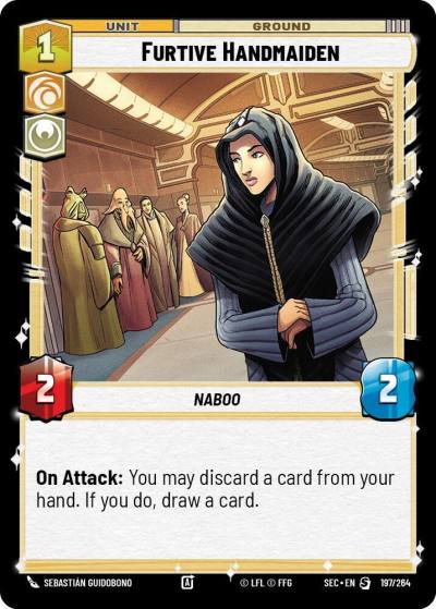 Furtive Handmaiden 197/264 Secrets of Power Star Wars card