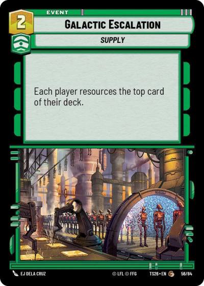 Galactic Escalation 58/64 Twin Suns Star Wars card