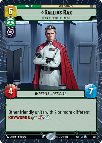Gallius Rax - Counselor to the Empire (Hyperspace) 364 Ashes of the Empire Star Wars card