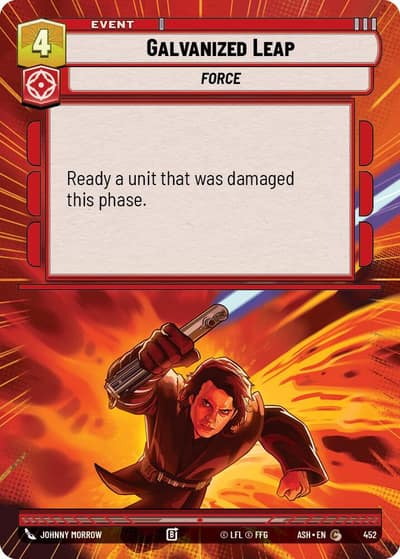 Galvanized Leap (Hyperspace) 452 Ashes of the Empire Star Wars card