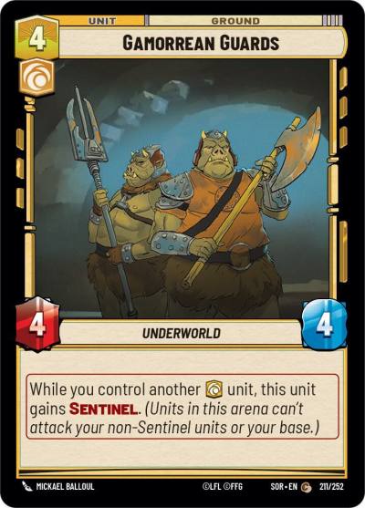 Gamorrean Guards 211/252 Spark of Rebellion Star Wars card