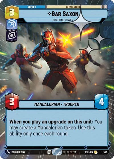 Gar Saxon - Coveting Power (Hyperspace Foil) 549 Ashes of the Empire Star Wars card