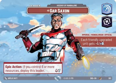 Gar Saxon - Viceroy of Mandalore (Showcase) 263 Shadows of the Galaxy Star Wars card