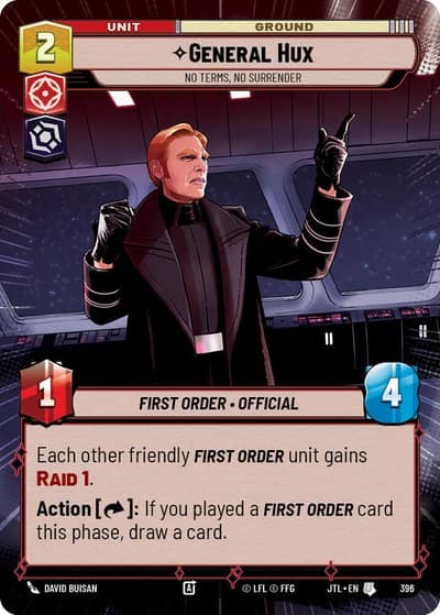 General Hux - No Terms, No Surrender (Hyperspace) 396 Jump to Lightspeed Star Wars card