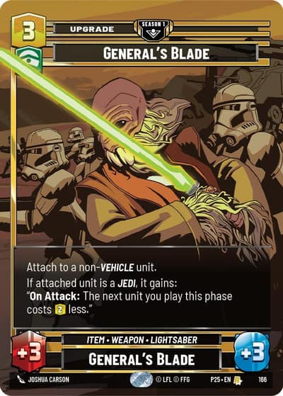 General's Blade (166) 166 Sector and Regional Promos: Season 1 Star Wars card