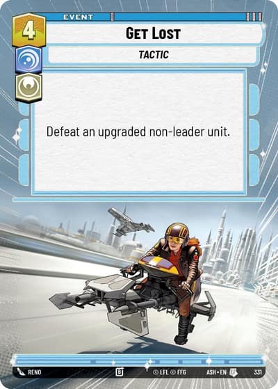 Get Lost (Hyperspace) 331 Ashes of the Empire Star Wars card