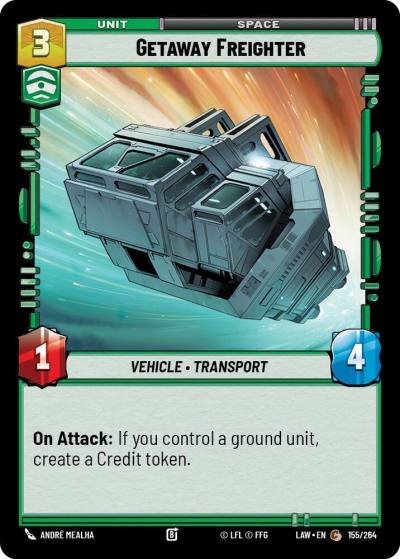 Getaway Freighter 155/264 A Lawless Time Star Wars card