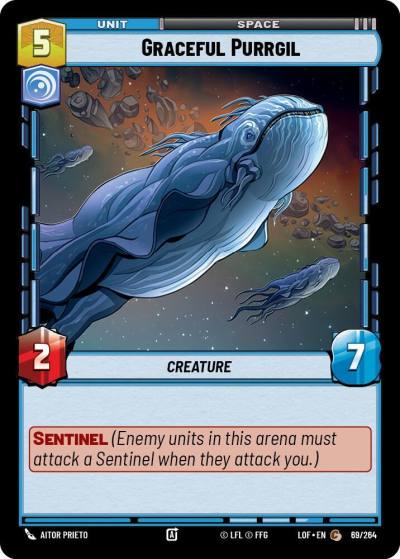 Graceful Purrgil 069/264 Legends of the Force Star Wars card