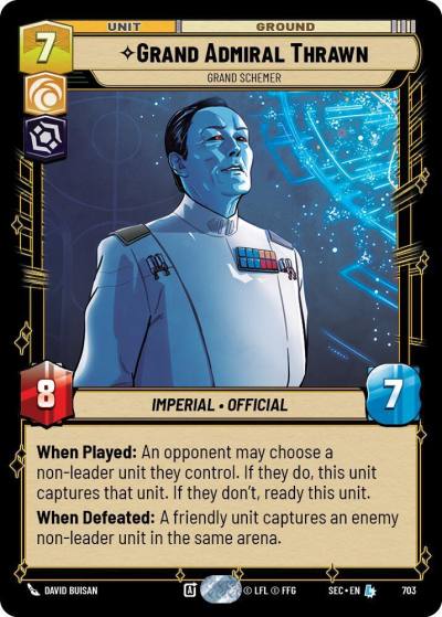 Grand Admiral Thrawn - Grand Schemer 193/264 Secrets of Power Star Wars card