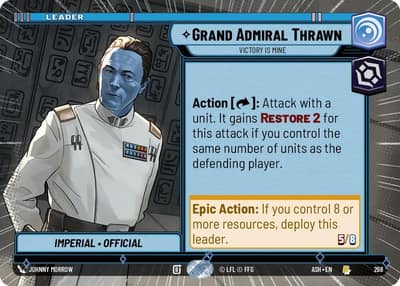 Grand Admiral Thrawn - Victory is Mine (Hyperspace) 268 Ashes of the Empire Star Wars card