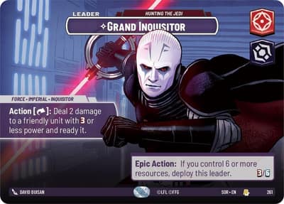 Grand Inquisitor - Hunting the Jedi (Showcase Foil) 261 Spark of Rebellion Star Wars Unlimited card