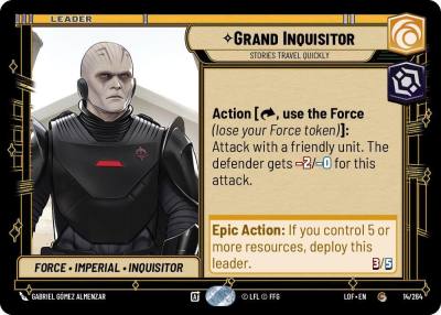 Grand Inquisitor - Stories Travel Quickly 014/264 Legends of the Force Star Wars card