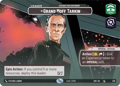 Grand Moff Tarkin - Oversector Governor (Showcase) 258 Spark of Rebellion Star Wars card