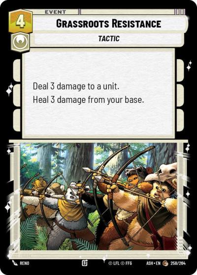 Grassroots Resistance 258/264 Ashes of the Empire Star Wars card