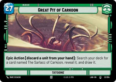Great Pit of Carkoon 23 A Lawless Time Star Wars card