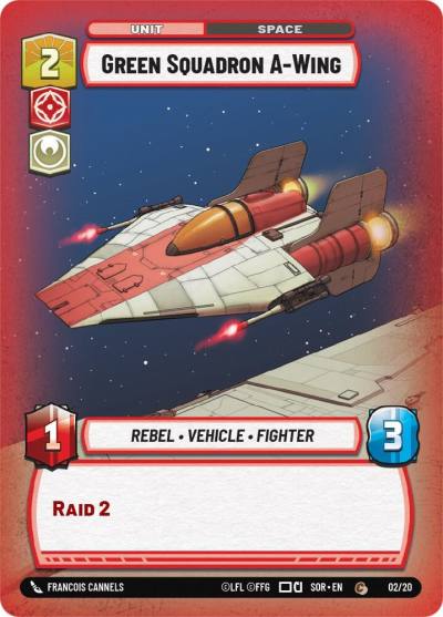 Green Squadron A-Wing 45708 Spark of Rebellion: Weekly Play Promos Star Wars card