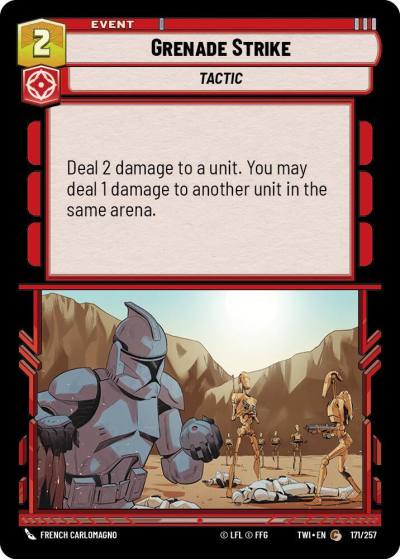 Grenade Strike 171/257 Twilight of the Republic Star Wars card