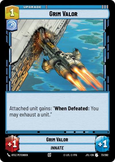 Grim Valor 073/262 Jump to Lightspeed Star Wars card