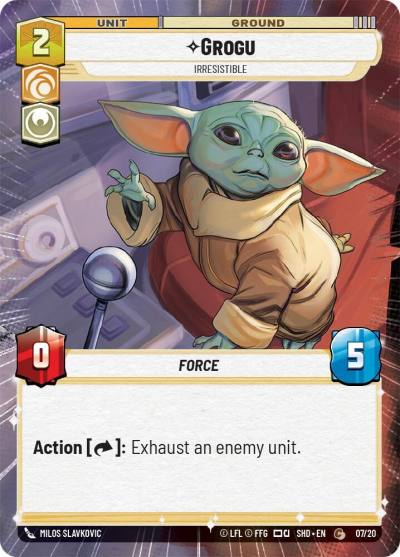 Grogu - Irresistible (Hyperspace) 45858 Shadows of the Galaxy: Weekly Play Promos Star Wars card