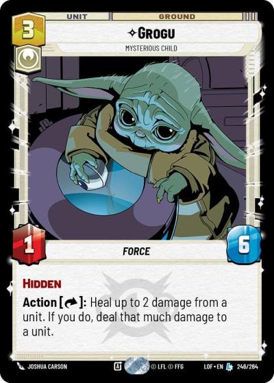 Grogu - Mysterious Child 246/264 Legends of the Force Star Wars card