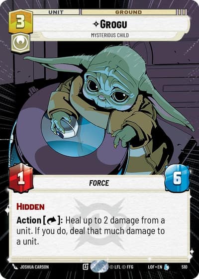Grogu - Mysterious Child (Hyperspace) 510 Legends of the Force Star Wars card