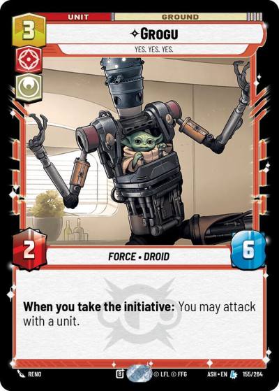 Grogu - Yes. Yes. Yes. 155/264 Ashes of the Empire Star Wars card