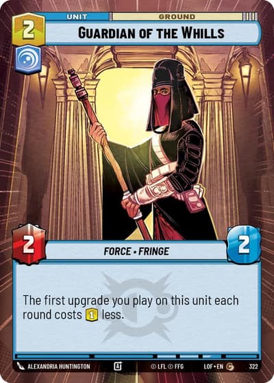 Guardian of the Whills (Hyperspace) 322 Legends of the Force Star Wars card