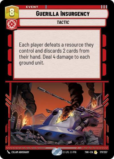 Guerilla Insurgency 177/257 Twilight of the Republic Star Wars card