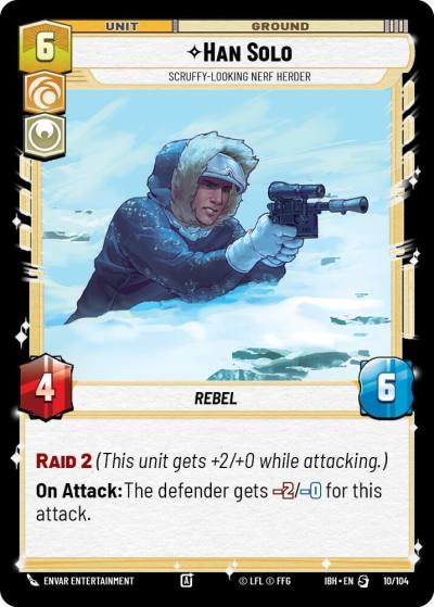 Han Solo - Scruffy-Looking Nerf Herder 10/104 Intro Battle Hoth Star Wars card