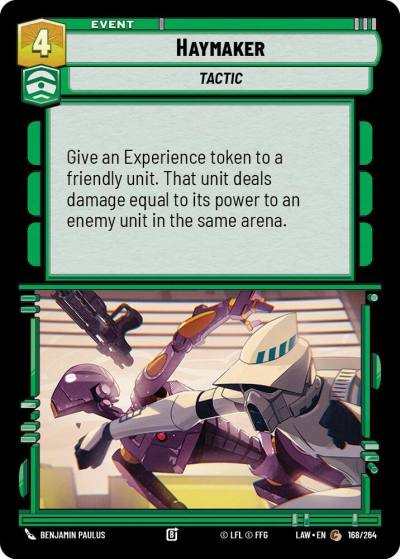 Haymaker 168/264 A Lawless Time Star Wars card