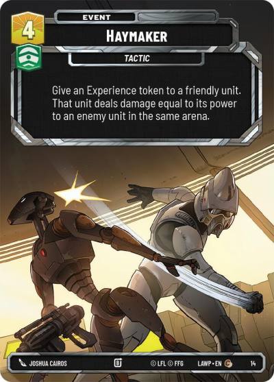 Haymaker 14 A Lawless Time: Weekly Play Promos Star Wars card