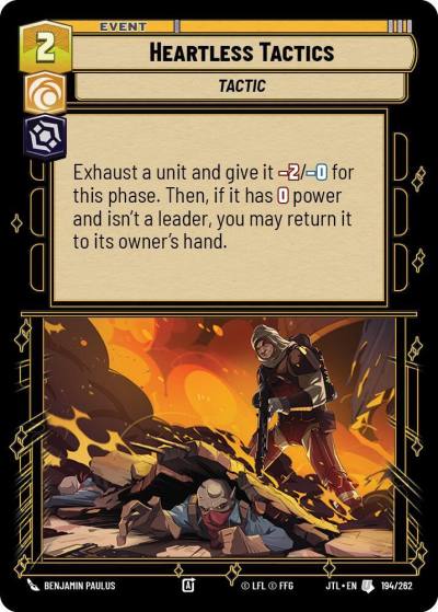 Heartless Tactics 194/262 Jump to Lightspeed Star Wars card