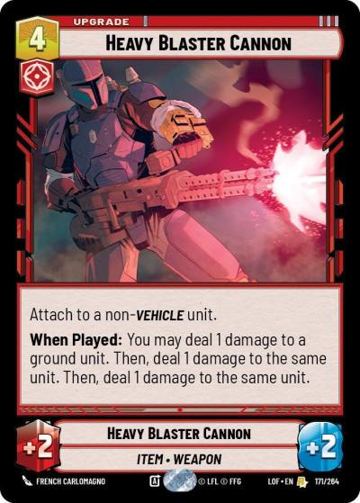 Heavy Blaster Cannon 171/264 Legends of the Force Star Wars card