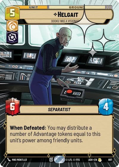 Helgait - Dooku Was a Visionary (Hyperspace Foil) 697 Ashes of the Empire Star Wars card