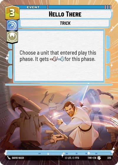 Hello There (Hyperspace) 325 Twilight of the Republic Star Wars card