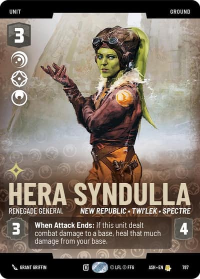 Hera Syndulla - Renegade General (Prestige) 787 Ashes of the Empire Star Wars card