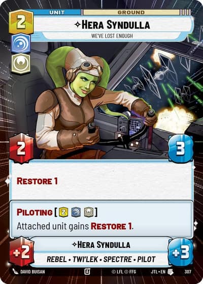 Hera Syndulla - We've Lost Enough (Hyperspace) 307 Jump to Lightspeed Star Wars card